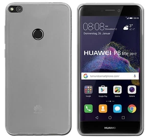 Custodia In Gel TPU Per Huawei P8 Lite 2017 Colore Trasparente - Foto 1 di 1