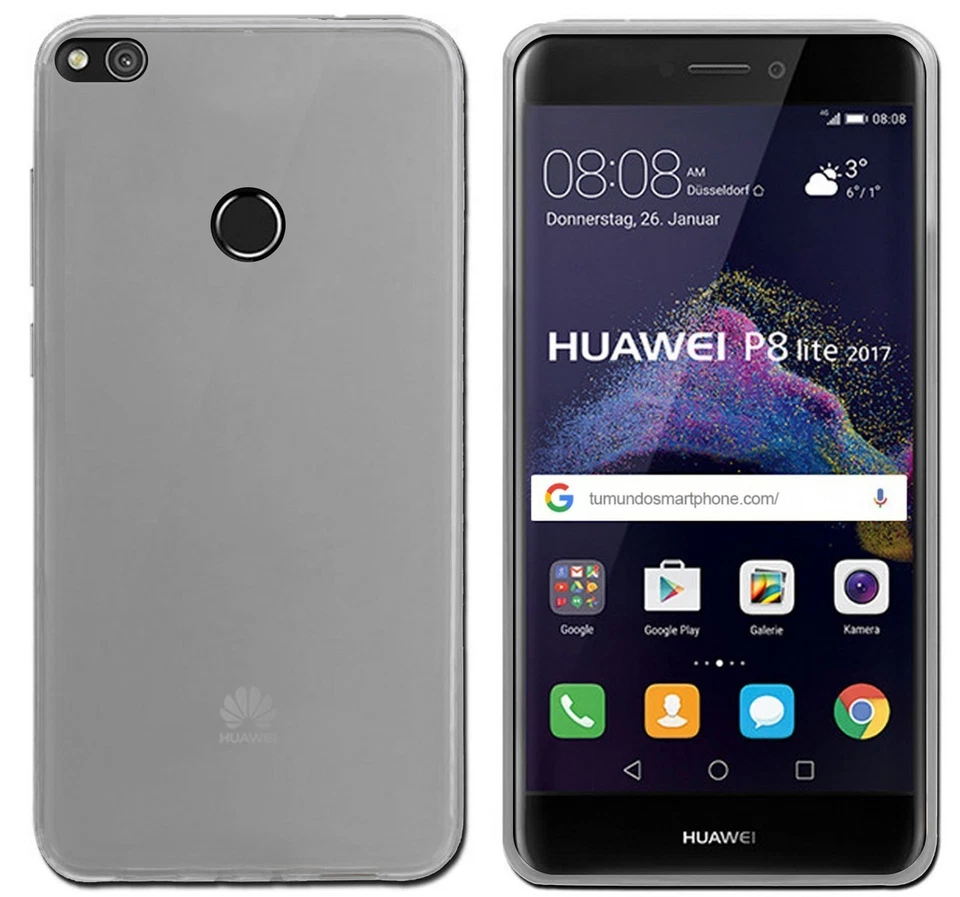 Custodia In Gel TPU Per Huawei P8 Lite 2017 Colore Trasparente - Immagine 1 di 1