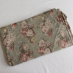 Vintage Ralph Lauren Sage Charlotte Floral Queen Size Flat Sheet - Bild 1 von 4