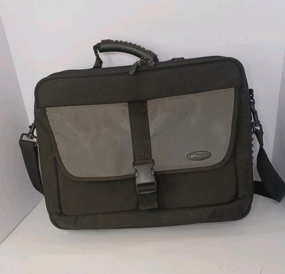Targus CPT400 Laptop Bag Case Black and Gray Nylon Carry Tote- Read  - Image 1 of 4