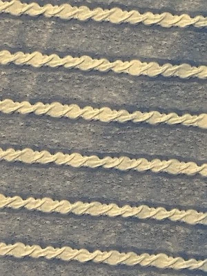 Blue and white striped knit fabric 4 yards x 62” wide - Image 1 of 3