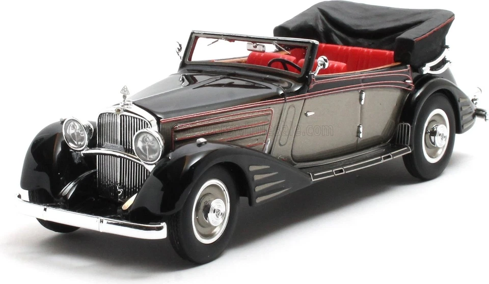 1934 Maybach Zeppelin DS8 Cabriolet Open Blue/Grey in 1:43 scale by Matrix - Image 1 of 1