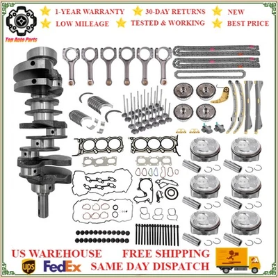 Engine Overhaul Rebuild Kit For 2010-2019 G6DH Hyundai KIA Santa Fe Sedona 3.3L - Image 1 of 4