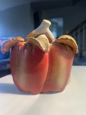 Toallero de papel vintage de cerámica Country Apple decoración del hogar granja  Foto 1 de 4