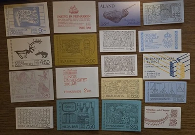 Швеция - 18 буклетов (1 Аландские острова) как новые без наклеек и следов  - Изображение 1 из 4