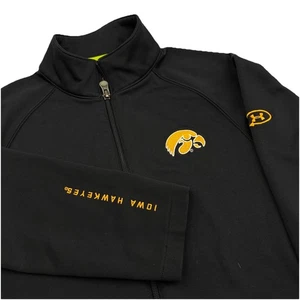 Iowa Hawkeyes Under Armour AllSeasonGear Zip Jacket Womens Medium Black - Picture 1 of 9