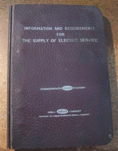 Commonwealth Edison 1960's Info & Req for Supply of Electric Power Book - Picture 1 of 4
