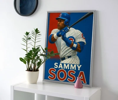 Sammy Sosa Poster or Canvas - Chicago Cubs Wall Art - Image 1 of 4