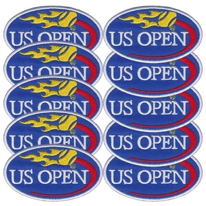 10 piezas US Open Tenis Deportes Logo Talla 3.5"x2.0" Coser Bordado Hierro En Parche - Imagen 1 de 12