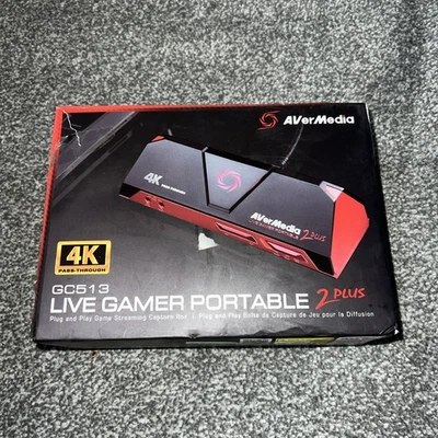 AVerMedia Live Gamer Portable 2 Plus GC513 Micro-USB Capture Card 4K-Passthrough - Image 1 of 4