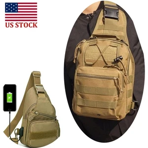Bolso Bandolera Táctico Para Hombre Molle Bolsa Lateral Mochila Exterior Senderismo Pecho Bolso - Imagen 1 de 29