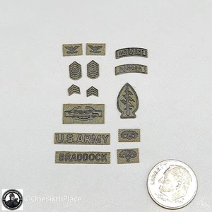 1:6 scale DiD Vietnam US Army Colonel James Uniform Patches for 12" Figures - Picture 1 of 12
