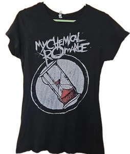 My Chemical Romance Black T-shirt Size L Hourglass Vintage 2000 Y2K - Picture 1 of 4