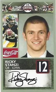 RICKY STANZI IOWA HAWKEYES 2011 SENIOR BOWL CARD - Picture 1 of 1