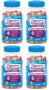 4 PACK - Schiff Digestive Advantage Daily Probiotic 120 Gummies NEW!!! - Picture 1 of 4