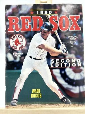 1990 Official BOSTON RED SOX BASEBALL Yearbook-Second Edition - Image 1 of 4