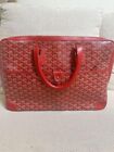 GOYARD Goyard Ambassade business bag, A4 size compartment, red, used beautiful