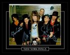 NEW YORK DOLLS  signed framed photo   Signed by 4 members