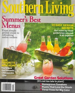 Southern Living Magazine Best Summer Menus Garden Solutions Design Secrets 2009 - Picture 1 of 12