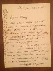 Lettera autografa di Leopoldo Mugnone - Picture 1 of 1