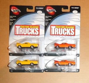 100% Hot Wheels -  Custom Classic Trucks  - '70 El Camino - Lot of 4 - Picture 1 of 1
