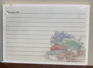 Garden Vegetable Soup Harvest Mushroom - 3.5 x 5 Recipe Cards - Among Friends - Picture 1 of 2