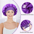 2x Satin Bonnet Silk Bonnet for Curly Hair, Hair Bonnet Silk Hair Wrap Sleep Cap