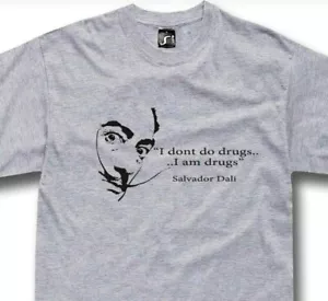 Dali Camiseta Arte Drogas Salvador Dalí Surrealismo Cocaína 420 etc - Imagen 1 de 7