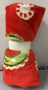 Christmas Cookie Printed Plush Throw Blanket Red - Wondershop - Picture 1 of 1