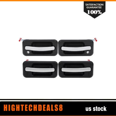 Compatível com 2003-09 Hummer H2 conjunto de maçanetas de porta de passageiro dianteiro externo traseiro motorista/4 - Imagem 1 de 4