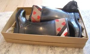 Botas de lluvia bimateriales Burberry Crosshill House a cuadros hasta la rodilla - Imagen 1 de 15