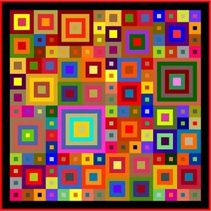 DELIRIUM - 53" x 53" - Quilt-Addicts Precut Quilt Kit Lap size - Picture 1 of 5