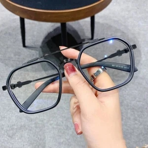 Occhiali da vista uomo alta moda quadrati blocco luce blu occhiali trasparenti ottici - Foto 1 di 15
