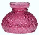 Student Lamp Shade 7" Cranberry Diamond Quilted Glass Desk Table Wall Chandelier