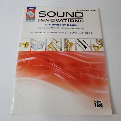 Innovaciones de sonido para banda de concierto libro 2 E saxofón alto plano CD DVD cancionero  Foto 1 de 4
