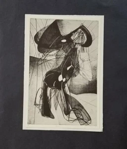 Stanley William Hayter "Amazon"  Mounted b/w offset Lithograph  1973  - Picture 1 of 5