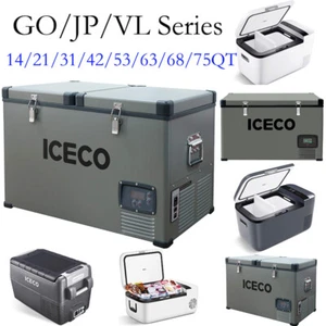 ICECO 13/21/31/42/53/63/68/75QT Portable Car Fridge Camping Travel Refrigerator - Picture 1 of 65