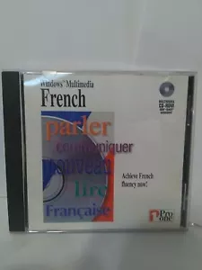 PRO ONE MULTIMEDIA WINDOWS LEARN FRENCH CD ROM REAL Speech Education For Sale - Picture 1 of 3