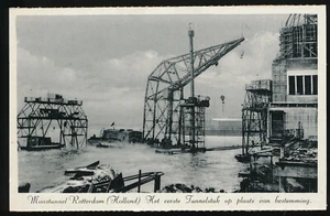 AK aus Rotterdam Bau des Maastunnels Niederlande (6) - Imagen 1 de 2