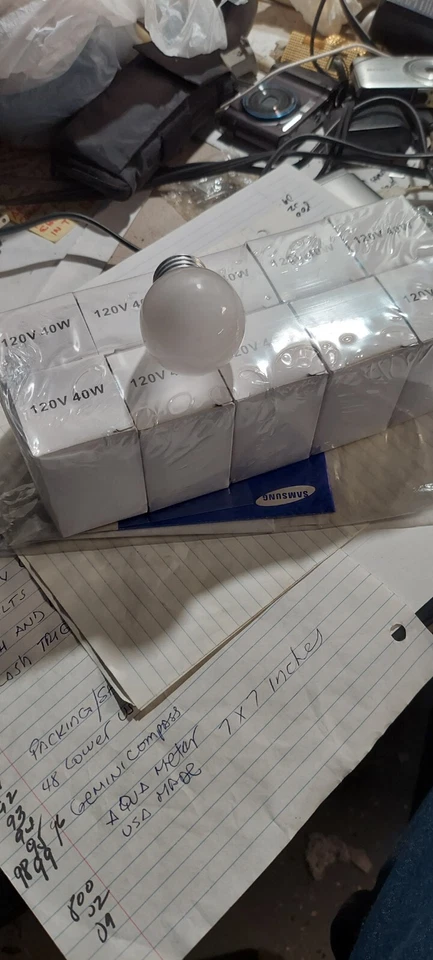 E26 APLIANCE BULBS 120V 40W 500 LOT - Image 1 of 1