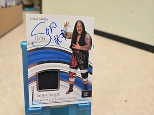 2023 Solo Sikoa WWE Panini Immaculate Memorabilia Auto /99 #MA-SSK Bloodline - Picture 1 of 2