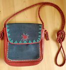 Ruby Firecat, Tuscon, Leather Crossbody, Small Leather Bag