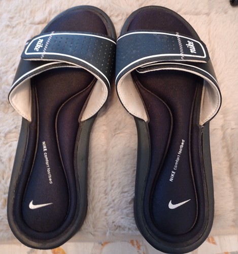 NIKE sandalo donna comfort plantare slides slip on nero taglia 8