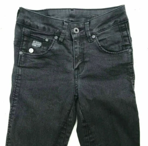 .G-Star 'ARC 3D JEG SKINNY WMN' Black Coated Superskinny Jeans W28 L34 AU10 - Picture 1 of 10
