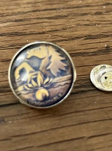 GROS PIN'S 2cm Métal Argenté L Indomptable SNLE  Sous Marin Nucléaire - Picture 1 of 2