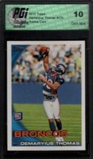 Demaryius Thomas Broncos 2010 TOPPS Rookie Card PGI 10!