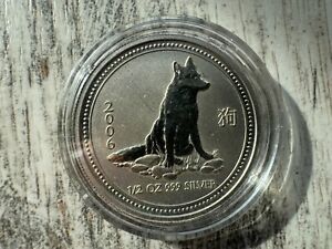 Australia 50 Cents Year of the Dog 1/2 Oz Lunar Series I coin 2006 year ()