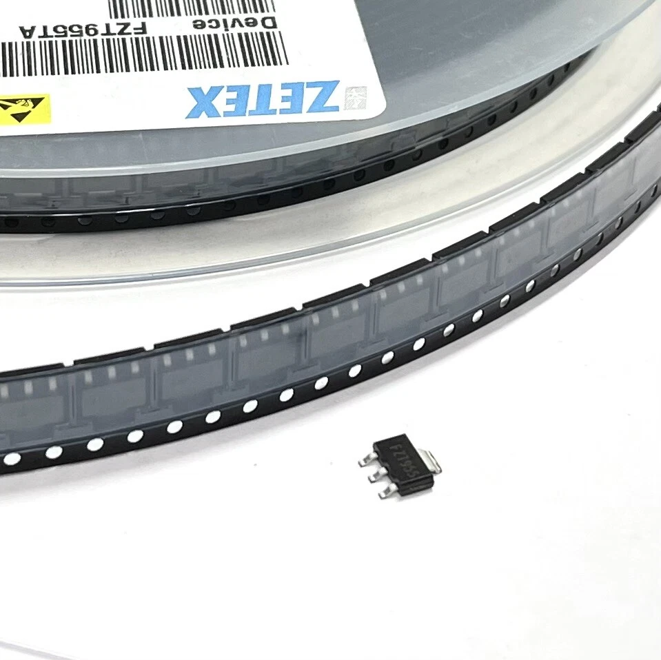 (PKG of 5) FZT955TA PNP BJT Transistor, -4A -140V, SOT-223 Zetex FZT955 - Image 1 of 2