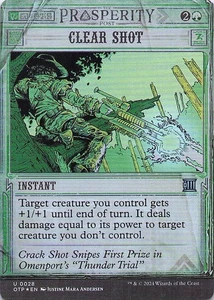Clear Shot Outlaws of Thunder Junction: Breaking News Foil - Picture 1 of 1