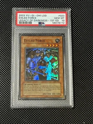 YUGIOH PSA 10 2003 Exiled Force LOD-023 Super Rare 1st Edition *8772 - Image 1 of 2